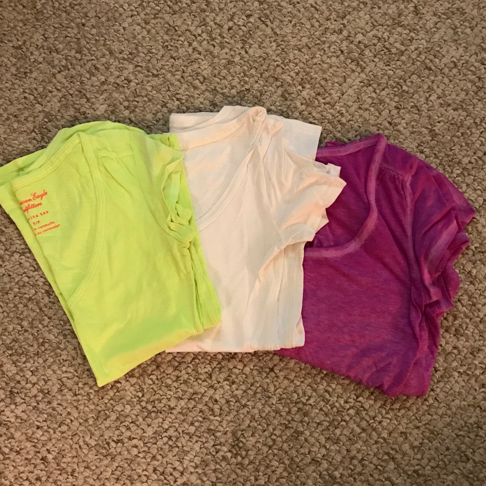 American Eagle Set of 3 Scoop/V-Neck (Small)